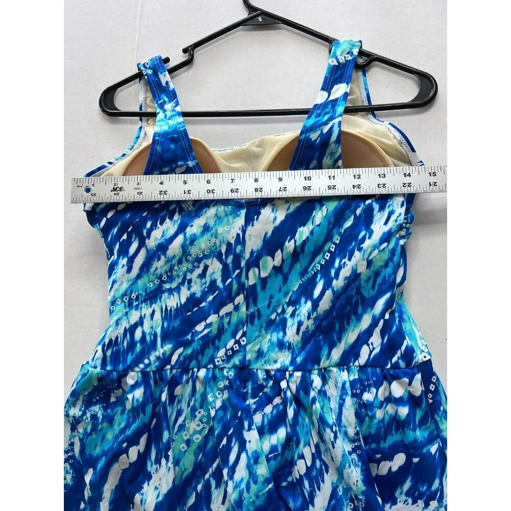 Swim 365 Swimsuits for All 1-Piece Swimsuit Swimdress Modest Built-in Bra sz 16 - Picture 8 of 12